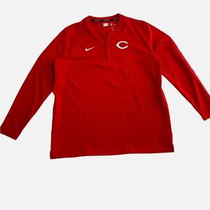 Nike Cincinnati Reds Authentic Collection Half Zip Dri-Fit Pullover Men’s XL
